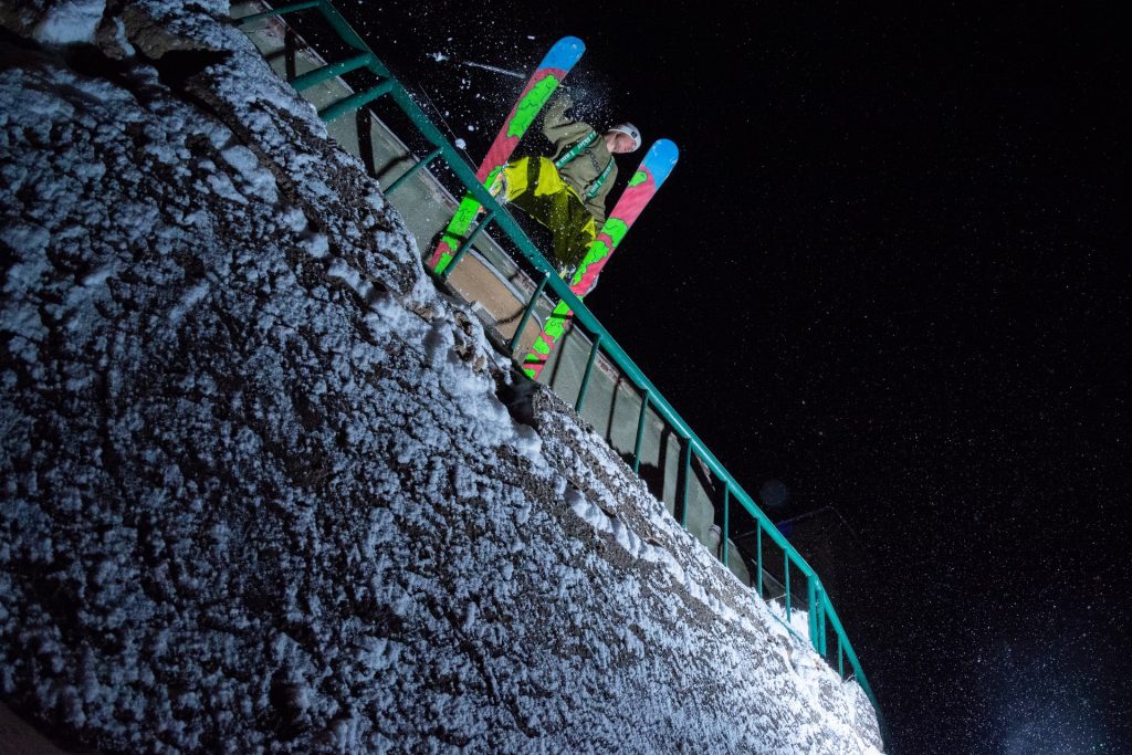 Night skiing