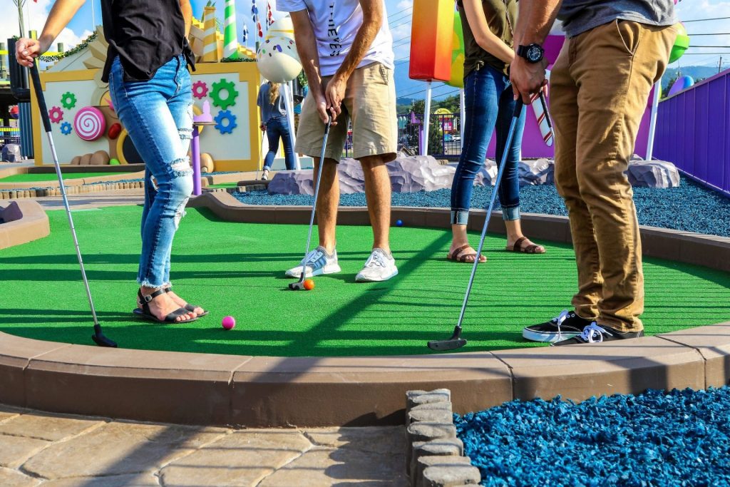 Play rooftop mini golf at Crave