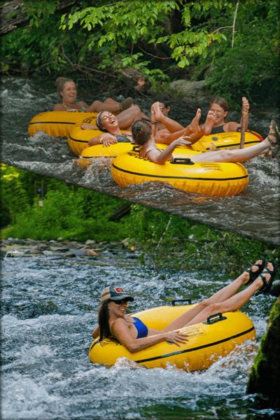 Go tubing on the Little Pigeon River